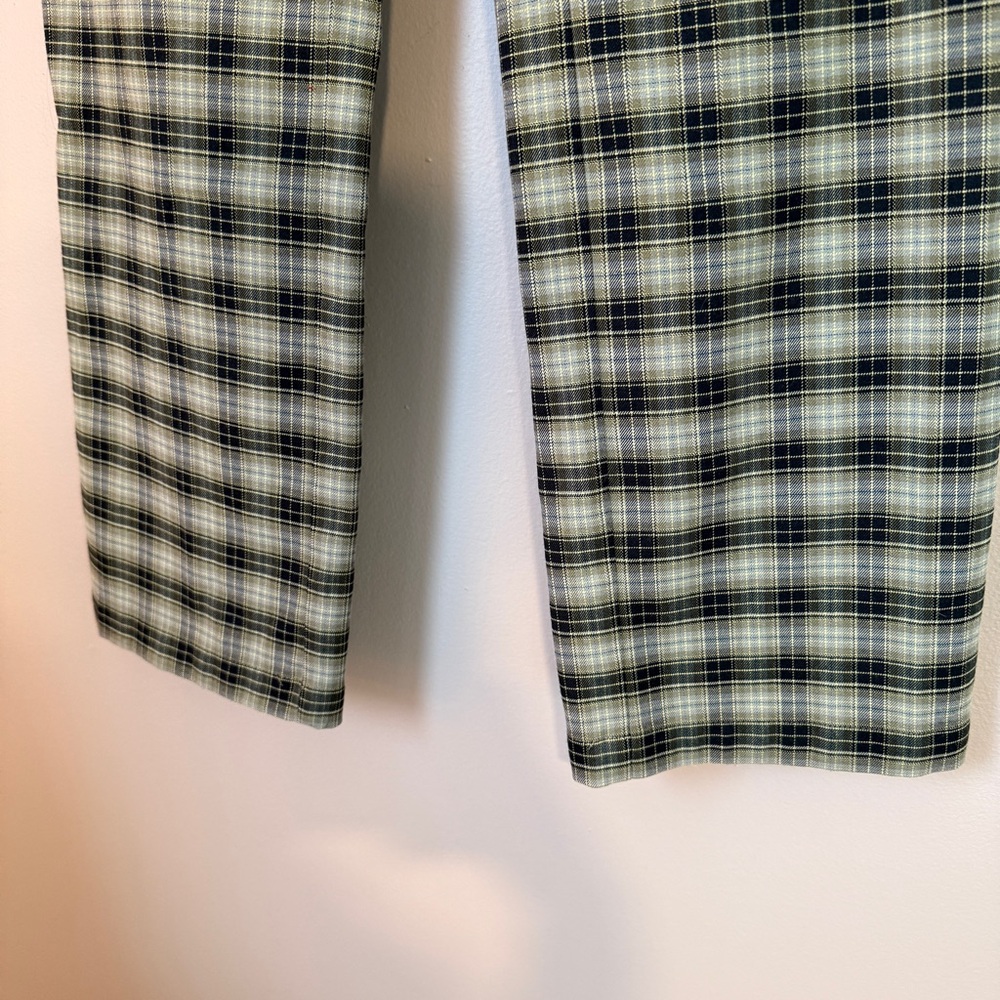 Reformation Franklin Pant size 4 Small Green Plaid Academia Preppy - Picture 5 of 10
